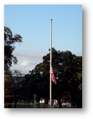 Description: Description: Naval Academy flag pole